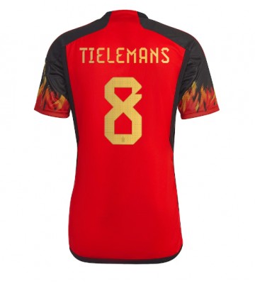 Belgia Youri Tielemans #8 Koszulka Podstawowych MŚ 2022 Krótki Rękaw